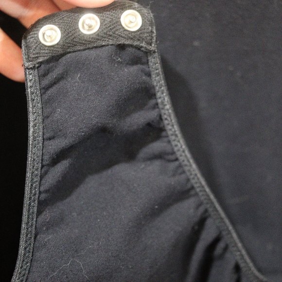 Victoria’s Secret Vintage 90s Black Bodysuit Gold Label Lace V-Neck Medium - Picture 13 of 15